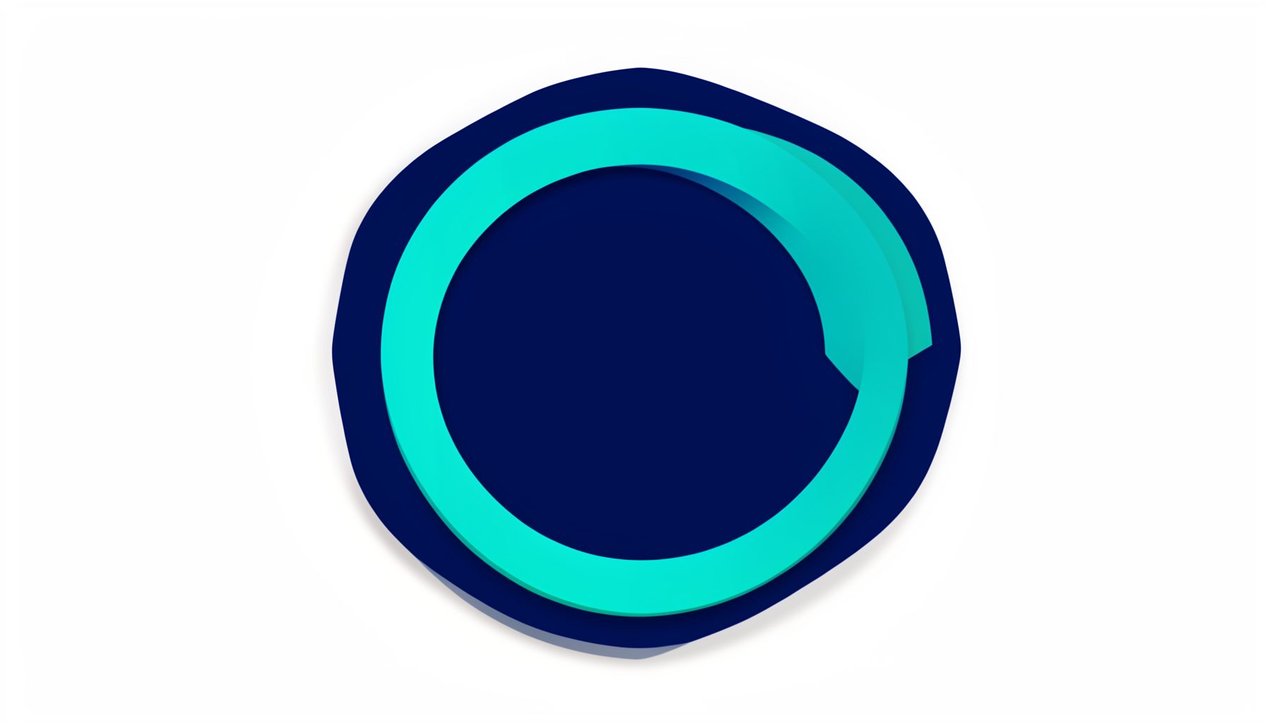 Certification badge placeholder in navy and teal, representing industry accreditation